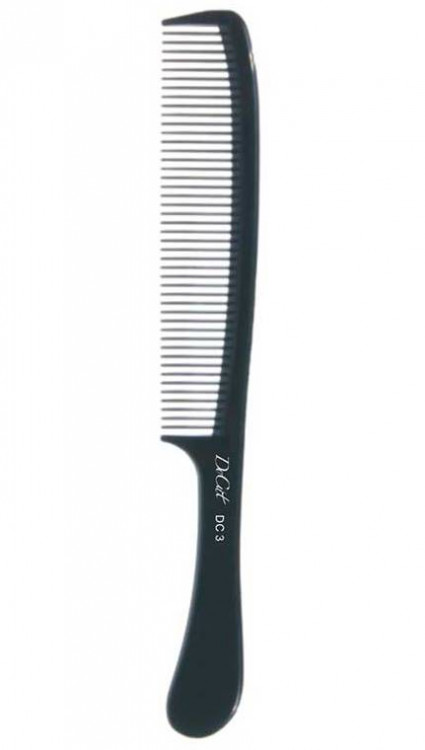 Расческа для волос DoCut карбоновая с ручкой 18.5 см Soft Touch DC3