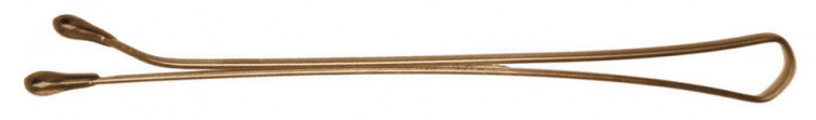 Невидимки DEWAL коричневые, прямые 50 мм, 60 шт/уп, на блистере