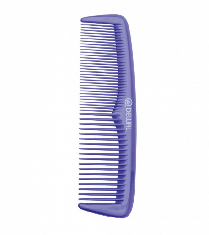 Расчёска для волос DEWAL, Эконом", синяя, карманная, 13 см., CO-6031BLUE"