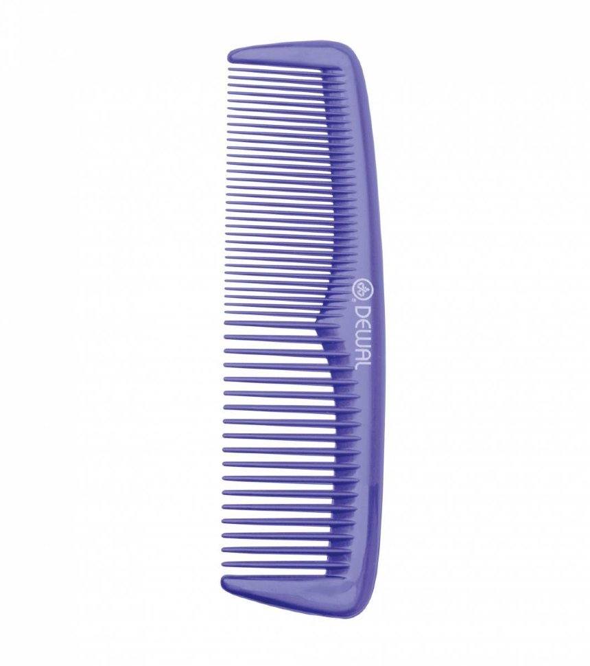 Расчёска для волос DEWAL, Эконом", синяя, карманная, 13 см., CO-6031BLUE"