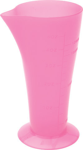 Стакан мерный DEWAL, розовый, с носиком 120 мл.