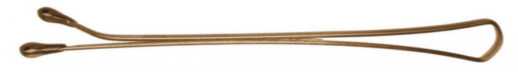 Невидимки DEWAL коричневые, прямые 60 мм, 60 шт/уп, на блистере