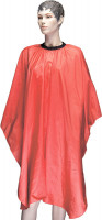 Пеньюар для стрижки DEWAL" Палитра", полиэстер, оранжевый , 128х146 см, на крючках