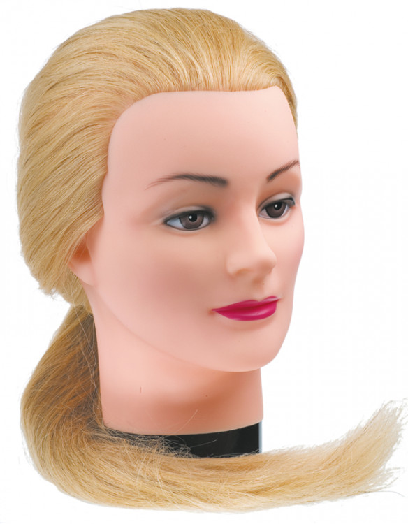 Голова-манекен учебная DEWAL Блондинка 50-60 см для парикмахеров 4151XL-408