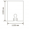 Пеньюар одноразовый прозрачный, 50 шт (115*153 мм)